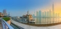 Beautiful night Shanghai's cityscape with the city lights on the Huangpu River, Shanghai, China Royalty Free Stock Photo