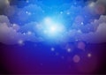 Beautiful night sky abstract background