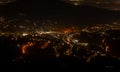 Beautiful night sky, cityscape view Baden-Baden