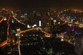 Beautiful Night Time City Scape of Bangkok, Thailand Royalty Free Stock Photo