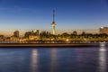 Cityscape of Rotterdam with the Euromast tower Royalty Free Stock Photo