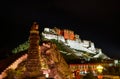 Beautiful night view of Potala Palace in Lhasa, Tibet Royalty Free Stock Photo