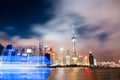 The beautiful night view in shanghai Royalty Free Stock Photo