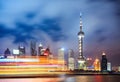 The beautiful night view in shanghai Royalty Free Stock Photo