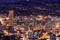 Beautiful Night Vista of Portland, Oregon Royalty Free Stock Photo