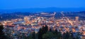 Beautiful Night Vista of Portland, Oregon Royalty Free Stock Photo