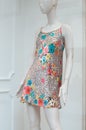 beautiful nightie with flowers in store showroom