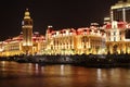 The beautiful nightscape in Tianjin Royalty Free Stock Photo