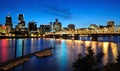 A Beautiful nightview of portland city Royalty Free Stock Photo