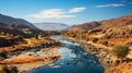 Beautiful Nile scenery on the way to Aswan, Egypt