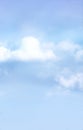 beautiful nimbus clouds in the blue sky