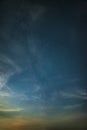 Beautiful noctilucent cloud formations in night sky with Milky Way in the background