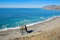 Beautiful North California Coastline, Sonoma, CA. Goat Rock Beach Royalty Free Stock Photo