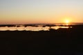 Beautiful Northern California Sunrise Over Wetland Royalty Free Stock Photo