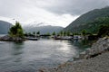 Beautiful norwegian fjord landscape - Andalsnes Royalty Free Stock Photo