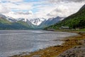 Beautiful norwegian fjord landscape - Andalsnes Royalty Free Stock Photo
