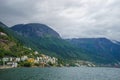 Beautiful norwegian landscape with fjord in Odda Royalty Free Stock Photo