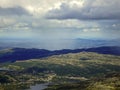 The view from Gaustatoppen mountain, Telemark, Norway.