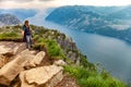 Beautiful Norwegian landscape in the mountains Royalty Free Stock Photo