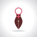 Beautiful nude woman icon with concept