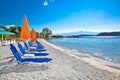 Beautiful Nydri beach, Lefkada, Greece. Royalty Free Stock Photo