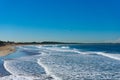 Beautiful ocean beach with blue sky Royalty Free Stock Photo