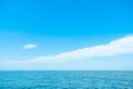 Beautiful Ocean and blue sky wih white cloud