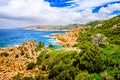 Beautiful ocean coastline landscape during sunny day Royalty Free Stock Photo
