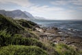 Ocean and coast landscape in Hermanus, South Africa