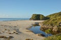 Beautiful ocean scenery in Sheep Creek, New Zealand