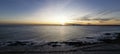 Ocean sunset in Casapueblo, Punta Ballena, Uruguay
