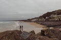 Beautiful ocean view France, Normandy, Omaha beach Royalty Free Stock Photo