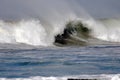 Beautiful Ocean Waves Breaking onto Shore Royalty Free Stock Photo