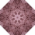 Beautiful octagonal pattern with relief knitted ornament in dusty pink colors