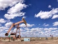 Beautiful oil field Royalty Free Stock Photo