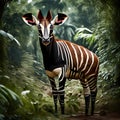 Beautiful okapi - ai generated image