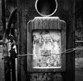 Beautiful old abandoned retro Petrol Pump