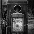 Beautiful old abandoned retro Petrol Pump