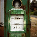 Beautiful old abandoned retro Petrol Pump