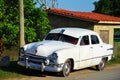 Beautiful old American car in Vinales, Cuba Royalty Free Stock Photo