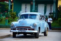 Beautiful old American car in Vinales, Cuba Royalty Free Stock Photo