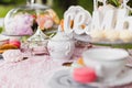 Beautiful old antique tea service Royalty Free Stock Photo