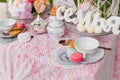 Beautiful old antique tea service Royalty Free Stock Photo