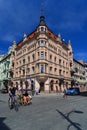 Beautiful old apartment house in Lodz, Poland Royalty Free Stock Photo