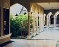 Beautiful old arcs and columns in Sohar, Oman