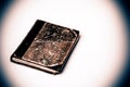 Beautiful old book closeup on white background Royalty Free Stock Photo