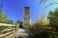 Beautiful old castle in Austria. The ruins of ChÃÂ½je Castle on a sunny day with a blue sky