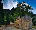 Beautiful old chapel in Crete island, Greece. Royalty Free Stock Photo