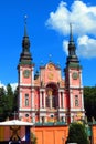 Beautiful old church in Lipka town , Poland