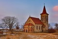 Beautiful old church of St. Linhart. Catholic temple village of Musov - Pasohlavky, Czech Republic